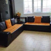 مبل مدل ال فرانسه هفت نفره با کاناپه