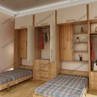 طراحی و ساخت تخت تاشو دو و یک نفره|تخت و سرویس خواب|اراک, |دیوار
