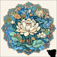 تابلو کافه و سوخاری و نارسیس