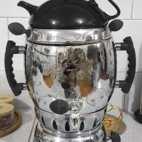فروش سماور ترموکوپل دار با قوری همراە