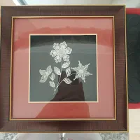 تابلو گل نقره