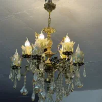 لوستر ۸شاخه و ۶ شاخه برنجی|لوستر و چراغ آویز|بندرعباس, |دیوار