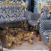 مبل نه نفره سلطنتی در حد نو|مبلمان خانگی و میز عسلی|آزادشهر, |دیوار
