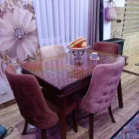 مبل ۸نفره و میز ناهار خوری( ست) و فرش ۹|مبلمان خانگی و میز عسلی|کوچصفهان, |دیوار