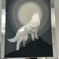 تابلو آیینه کاری همراه با نقاشی