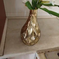 گلدان طلایی رومیزی|صنایع دستی و سایر لوازم تزئینی|هشتگرد, فاز ۷ مهستان|دیوار