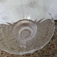 ظرف بزرگ میوه کریستال پایه دار (ایرانی)
