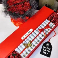 انواع باکس دسته گل نوزاد پول آرایی...