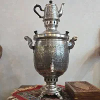 سماور زغالی روسی تمام قلم