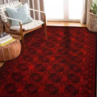 دو عدد فرش ابریشمی ماشینی مدرن کلاسیک رنگ قرمزلاکی|فرش|آمل, |دیوار