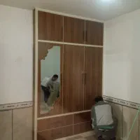 تعمیر و نصب وساخت کابینت وکمد ودکور چوبی مصنوعی|جاکفشی، کمد، دراور|اشتهارد, |دیوار