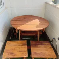 میز و نیمکت تاشو  بالن و باغ  چوبی