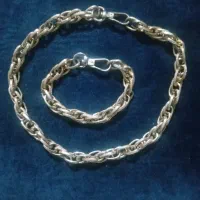 گردنبند و دستبند رنگ ثابت