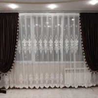 پرده توری سلطنتی همراه با والان