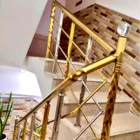 نرده استیل سه خط تک پایه و جفت پایه۳۰۴