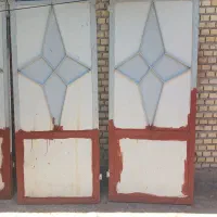 درب حیاط ۳ لنگه همراه با چهار چوب