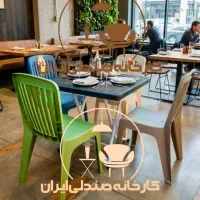 میز و صندلی پلاستیکی مدل سهین نهارخوری غذاخوری