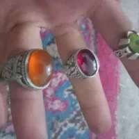 انگشتر نقره قدیمی|جواهرات|بیرجند, |دیوار