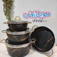 سرویس قابلمه تابه ۷ پارچه هلنا اقساطی بدون سود|ظروف پخت‌وپز|قم, زاد|دیوار