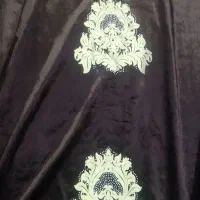 پرده تور وشال کنارش وپرده طرح دار