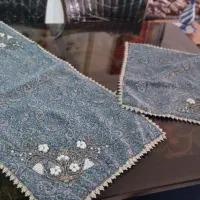 تابلو ترمه. رومیزی ترمه سرمه دوزی . سورمه دوزی|صنایع دستی و سایر لوازم تزئینی|مشهد, حسابی جنوبی (شهرک غرب)|دیوار