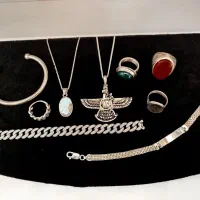 انگشتر،دستبند،انگشتر نقره کار خاص