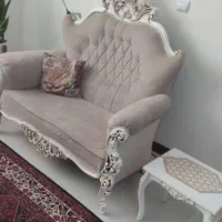 مبل هفت نفره با جلو مبلی و ۲ میز عسلی