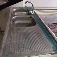 سینک و کابینت ظرفشویی دو لگنه|مصالح و تجهیزات ساختمان|اردبیل, |دیوار