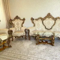مبل سلطنتی ۱۰نفره سالم بدون عیب درحد نوبا جلو مبلی