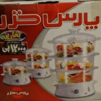 بخارپز ۳طبقه برند معتبر پارس خزر کاملانو