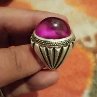 انگشتر نقره یاقوت 40