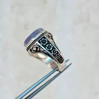 انگشتر عقیق کبود یمن