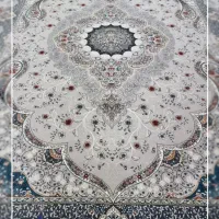 فرش ماشینی طرح زیبا رنگ بندی فیلی و دودی