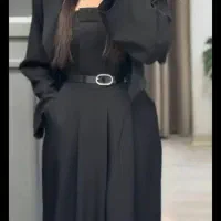 سه تیکه کت ،اورال ،کمربند رنگ سرمه ای