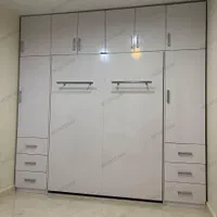 تخت کمجا مدل 01همراه کمددیواری تختخواب کم‌جا تاشو|تخت و سرویس خواب|تهران, خانی آباد نو جنوبی|دیوار