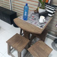 میز و صندلی چوبی|میز و صندلی غذاخوری|نجفآباد, جوزدان|دیوار