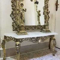 آیینه شمعدان برنز