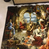 تابلو فرش دستبافت تبریز تاج گذاری|تابلو فرش|تهران, دروس|دیوار