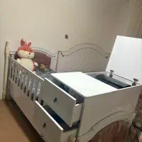 تخت نوزاد در حد نو دو ساله خریداری شده|تخت و سرویس خواب|آمل, |دیوار