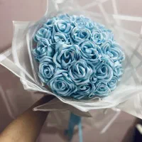 پنجاه تا گل رز آبی شیک