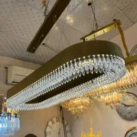 لوستر کریستال لاینر نارسیس ۳۰*۸۰ با ریموت هوشمند|لوستر و چراغ آویز|تهران, نیروی هوایی (پیروزی)|دیوار