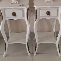 دو عدد میز تلفن و آباژور