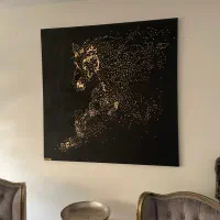 تابلو تکسچر طلاکوب ۱/۴۰ در ۱/۴۰