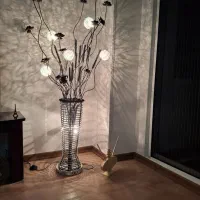 آباژور ایستاده طرح گل