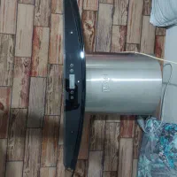 هود دیجیتال شیشه ای طرح شومینه.۲ موتوره.درحد نو