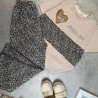 تیشرت قلب و شلوار پلنگی کاروکیتلی