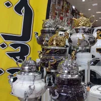 سماور گازی طرح سنگ استیل روگازی آیلار با ارسال نور|سماور، چای‌ساز، قهوه‌ساز|مشهد, شهید آوینی|دیوار