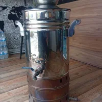 سماور گازی بزرگ استیل