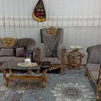 مبل شش نفره  محکم وشیک|مبلمان خانگی و میز عسلی|قم, نیروگاه|دیوار