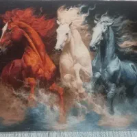 تابلوفرش گله اسب